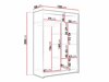 Armoire Closico 139 (Chêne foncé)