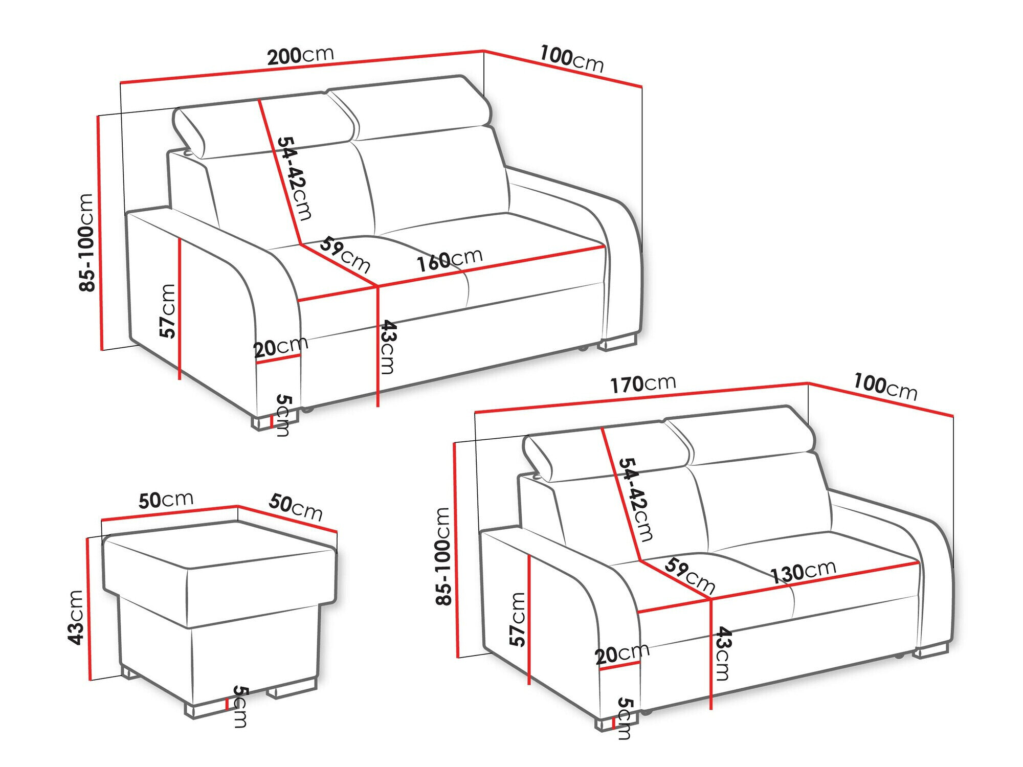 Polstret møbelsæt Ovos I (Crown 2)