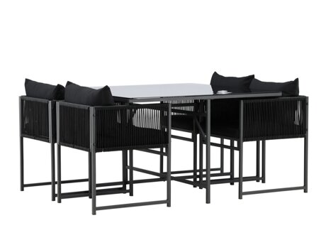 Tafel en stoelen set Dallas 4736