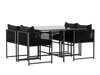 Tafel en stoelen set Dallas 4736