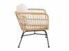 Bank voor buiten Dallas 5187 (Licht hout + Beige)
