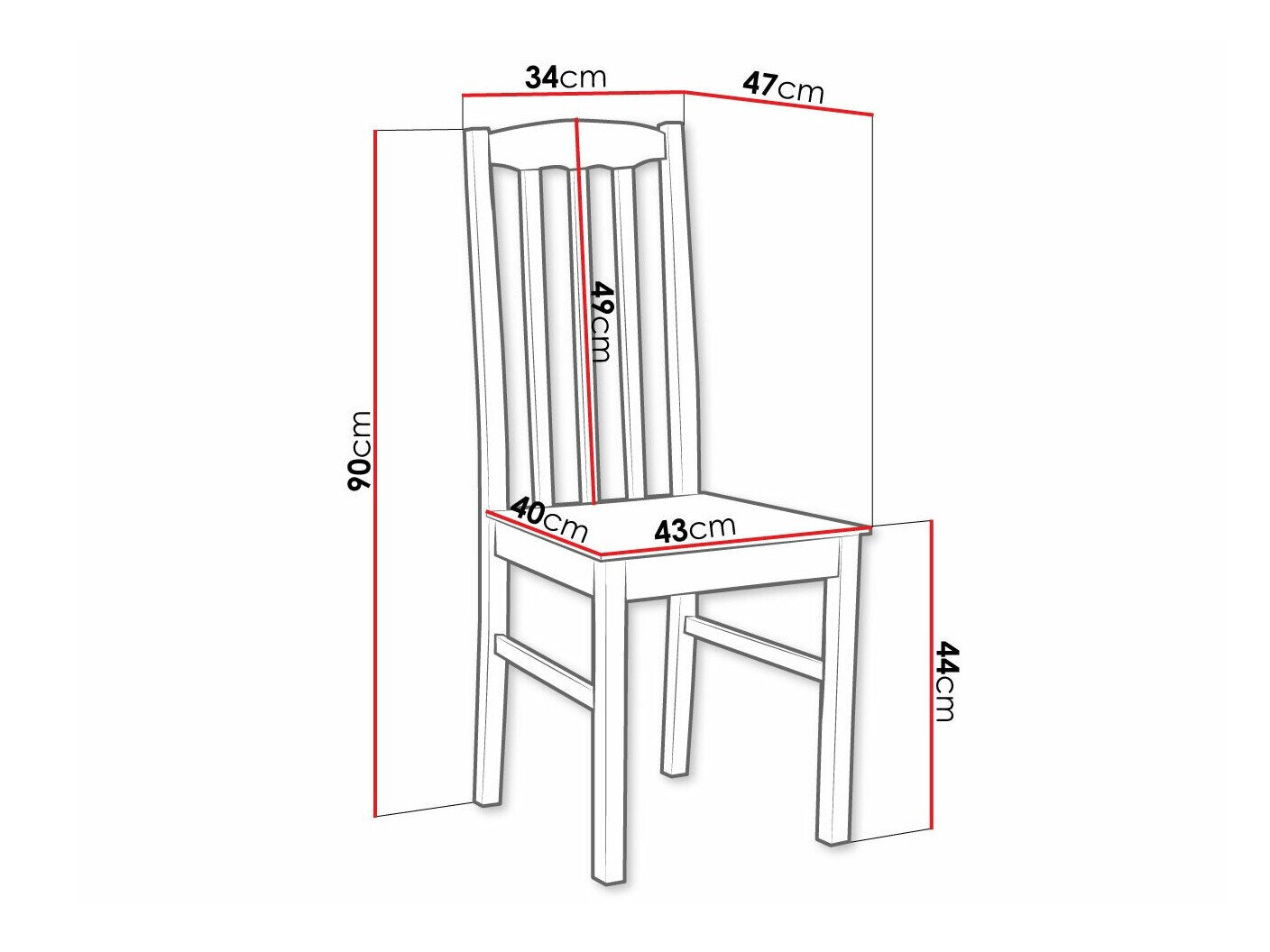 Chaise Victorville 367 (Noyer)