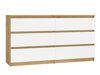 Ladekast Elbvelu 102 (Artisan eiken + Wit)