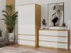Ladekast Elbvelu 103 (Artisan eiken + Wit)