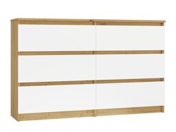 Ladekast Elbvelu 103 (Artisan eiken + Wit)