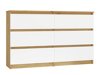 Ladekast Elbvelu 103 (Artisan eiken + Wit)