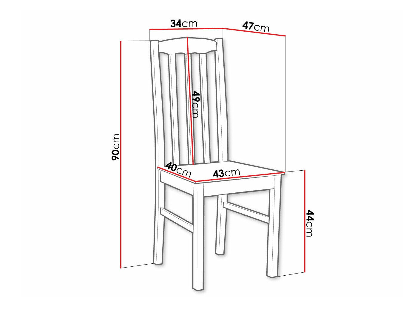 Stol Victorville 367 (Sort)