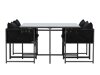 Tafel en stoelen set Dallas 4736