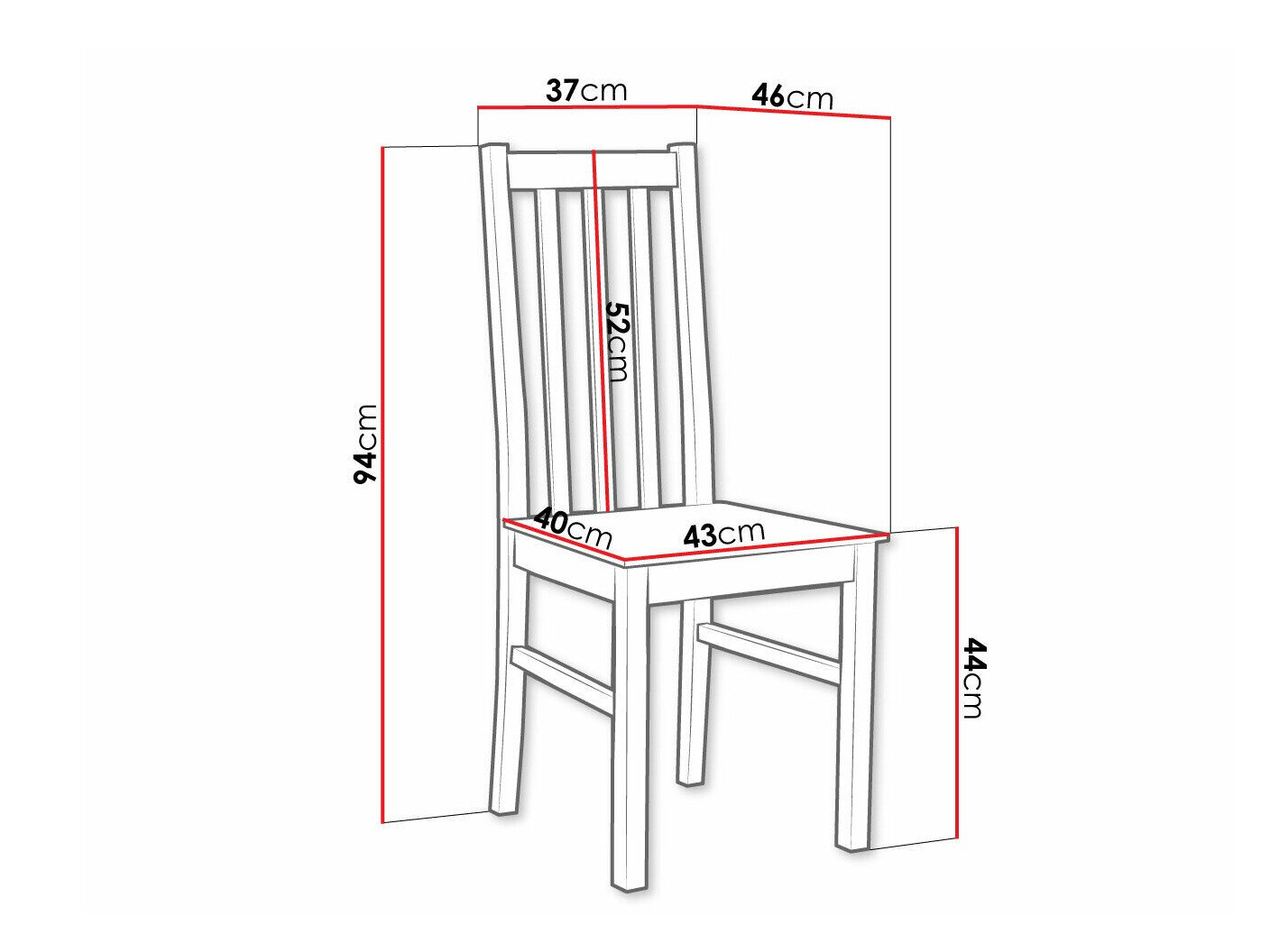 Stol Victorville 115 (Hvid)