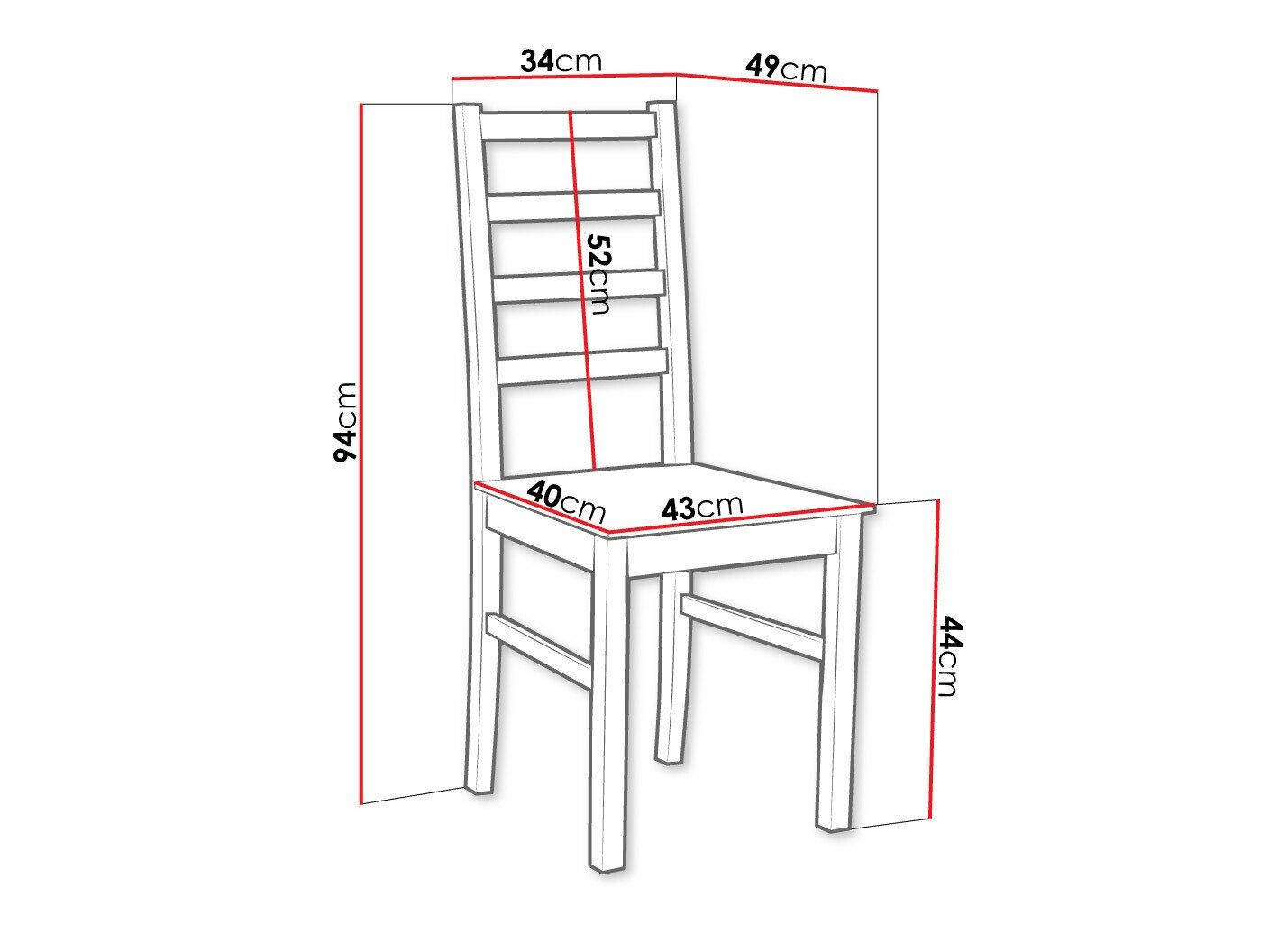 Stol Victorville 136 (Hvid)