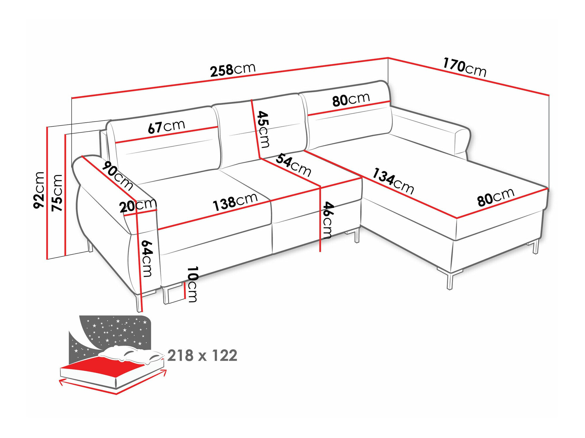 Hjørnesofa Stonecrest 103 (Sierra 741)