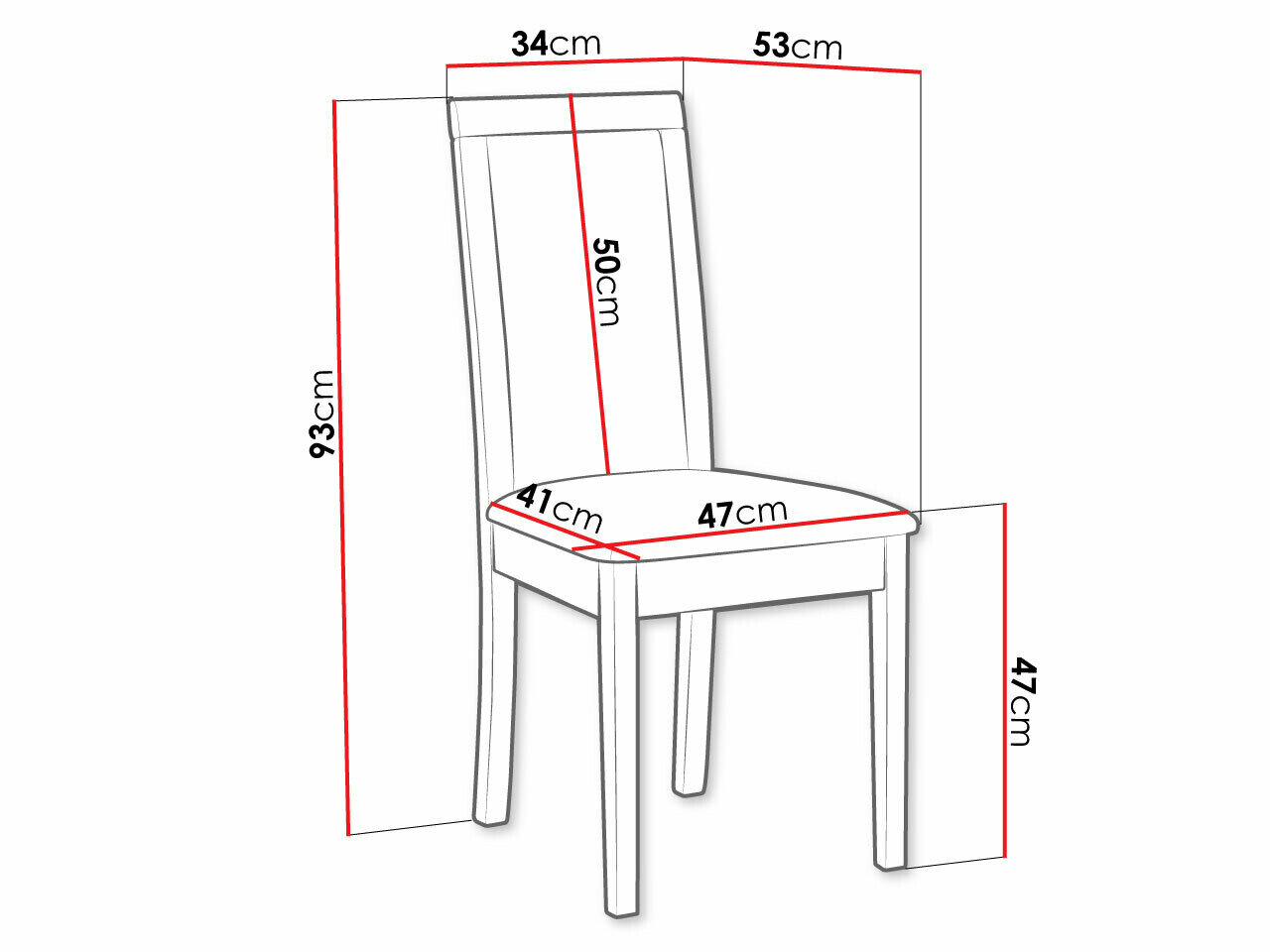 Stol Victorville 343 (Hvid)