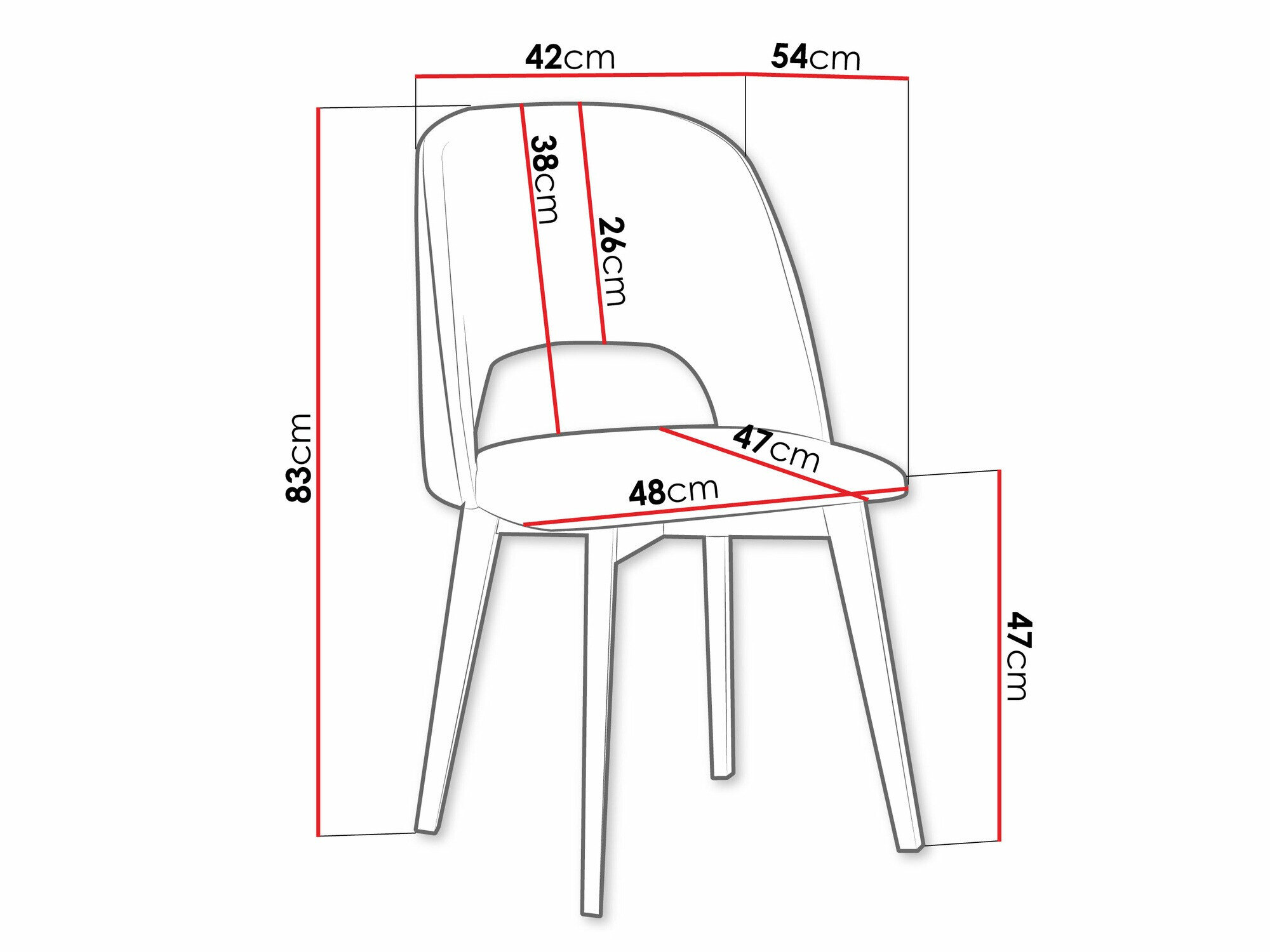 Stol Victorville 363 (Hvid)