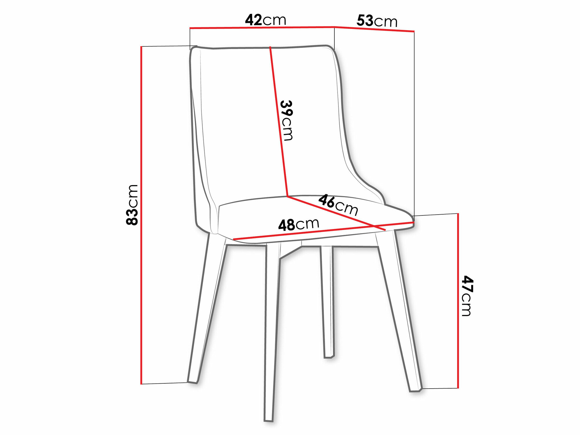 Stol Victorville 364 (Sort)