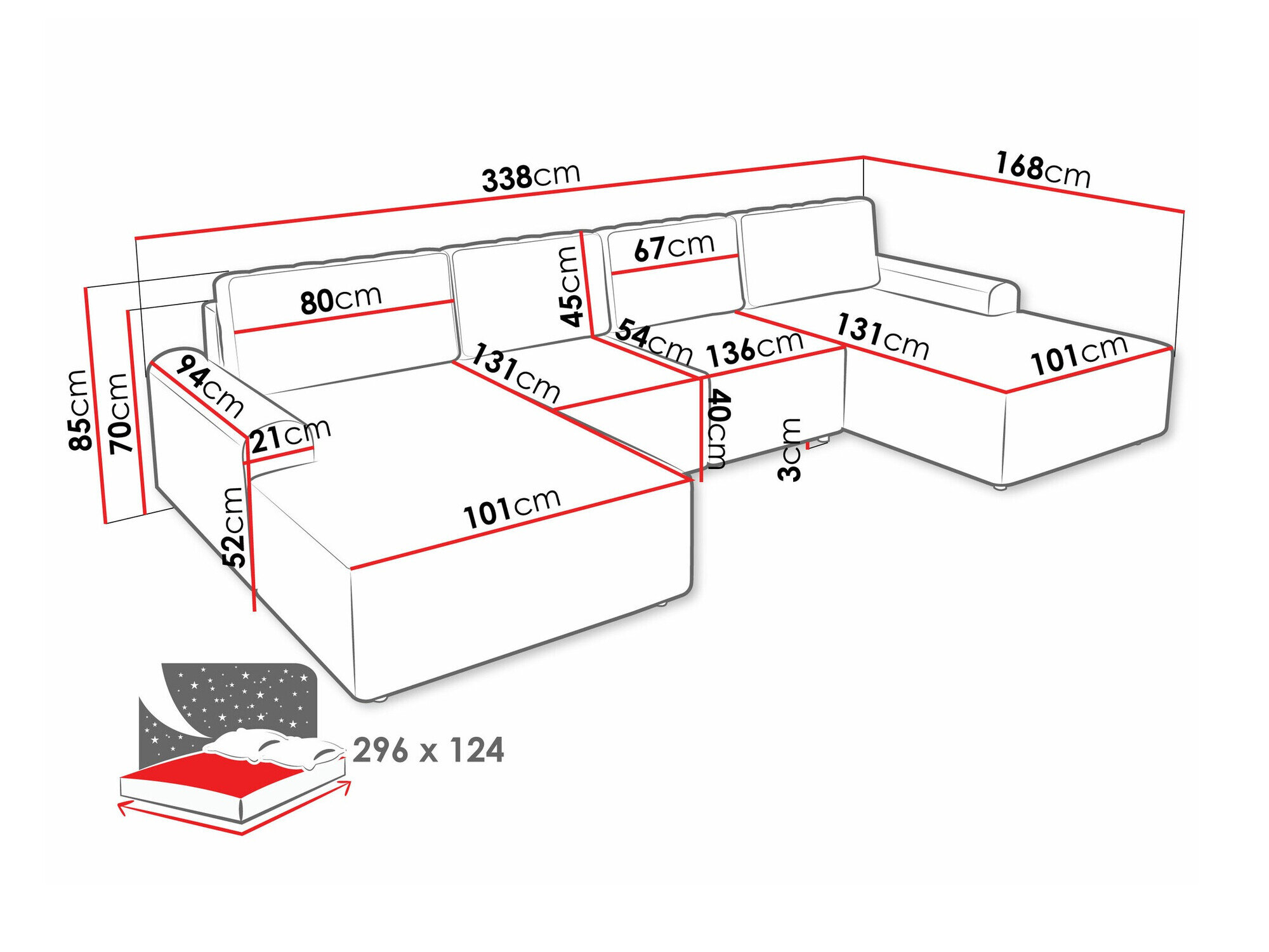 Hjørnesofa Stonecrest 106 (Sierra 746)