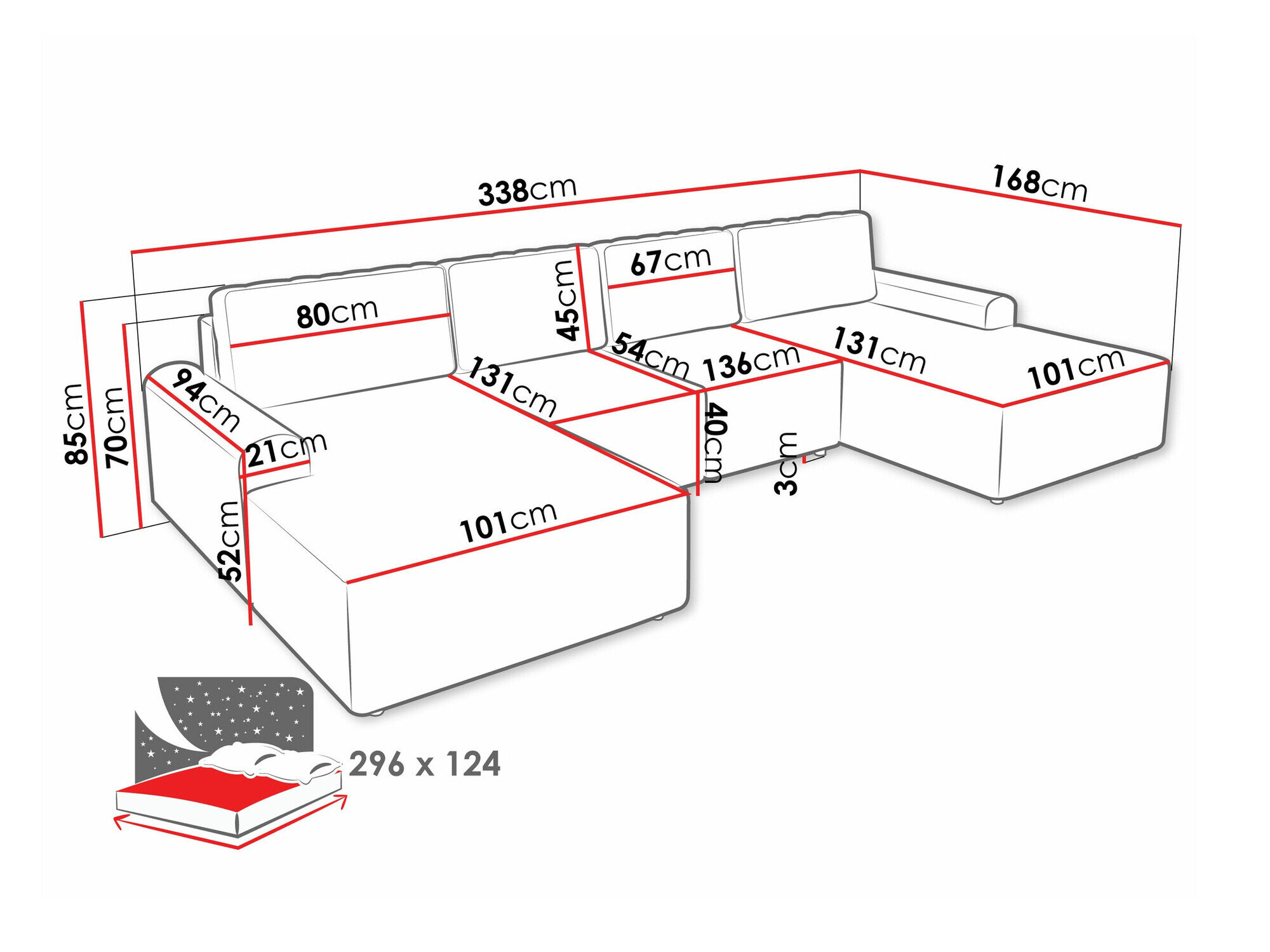 Hjørnesofa Stonecrest 106 (Sierra 748)