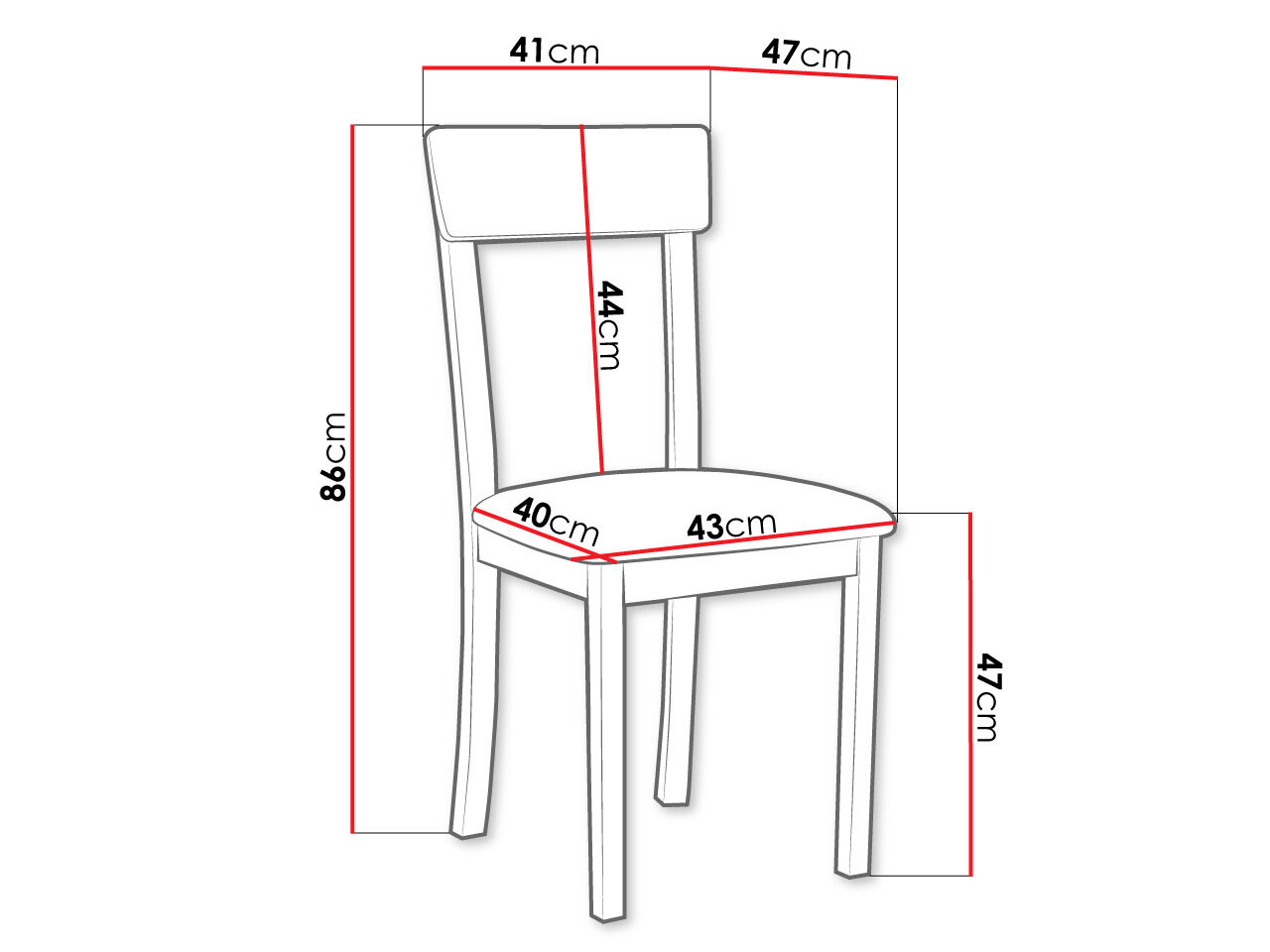 Stol Victorville 352 (Sort)