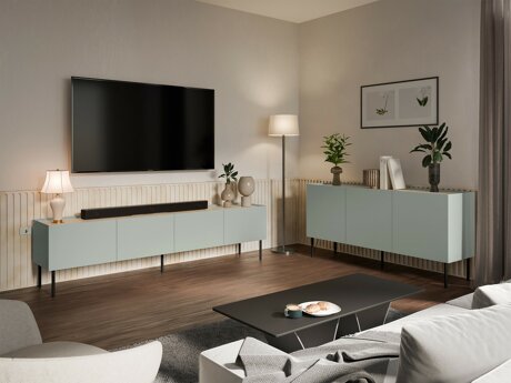 Stuemøbelsæt Melbela 109 (Lys oliventræ + Egetræ)