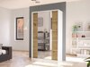 Kledingkast Closico Fractor V (Wit + Artisan eiken)