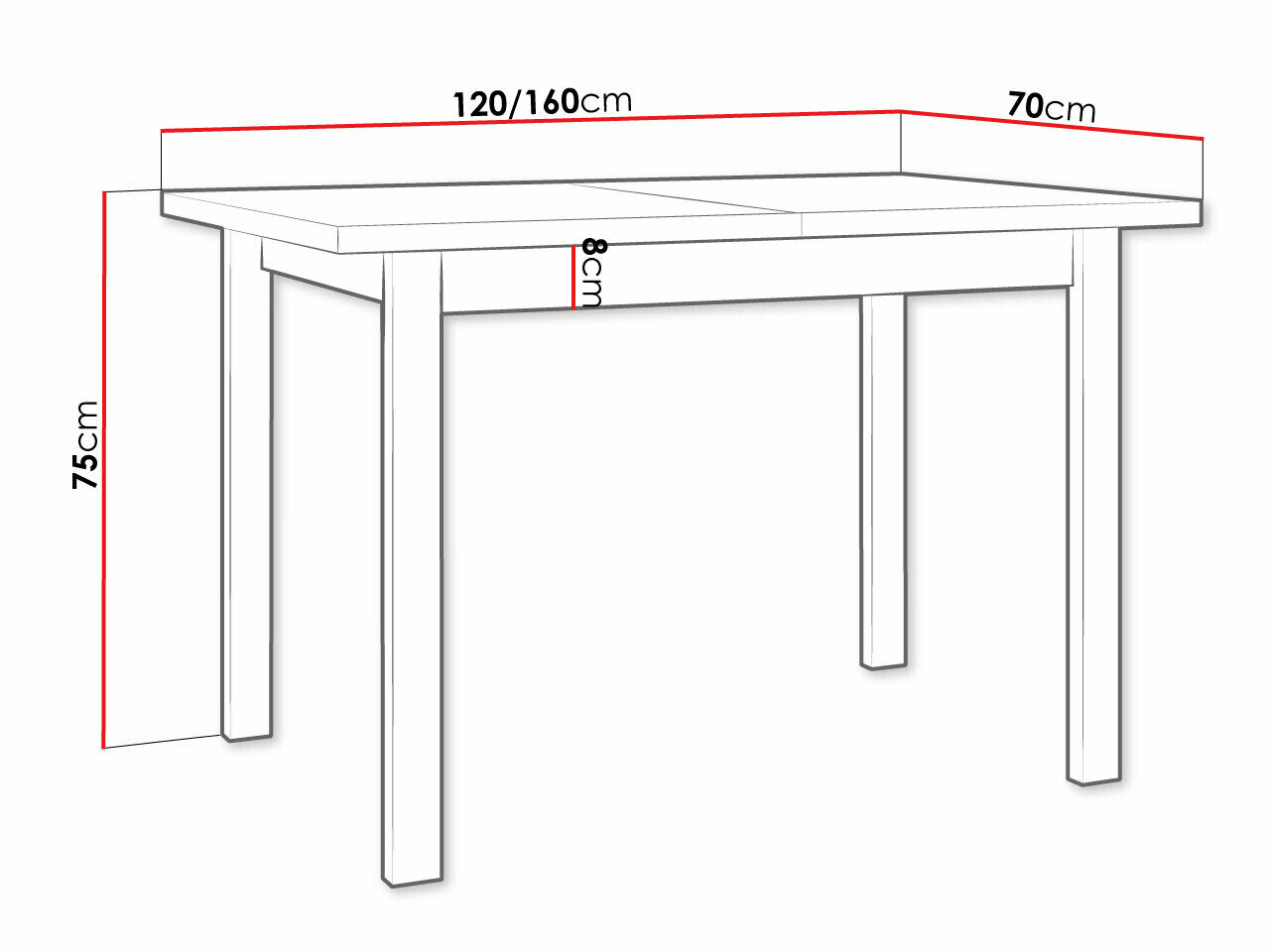 Bord Victorville 111 (Hvid)