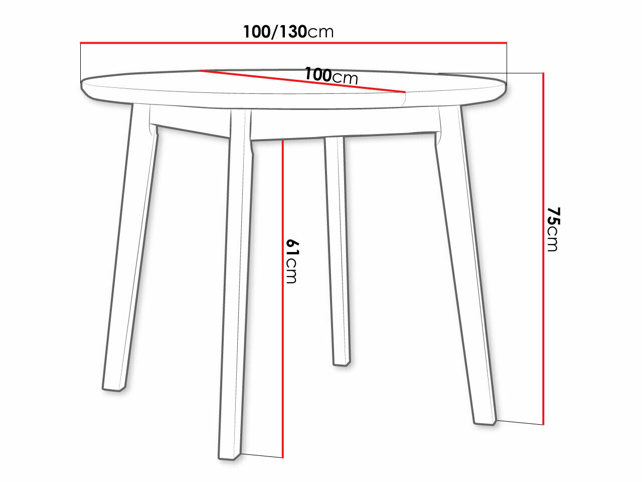 Bord Victorville 184 (Sort)