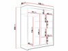 Armoire Closico 112 (Chêne foncé)