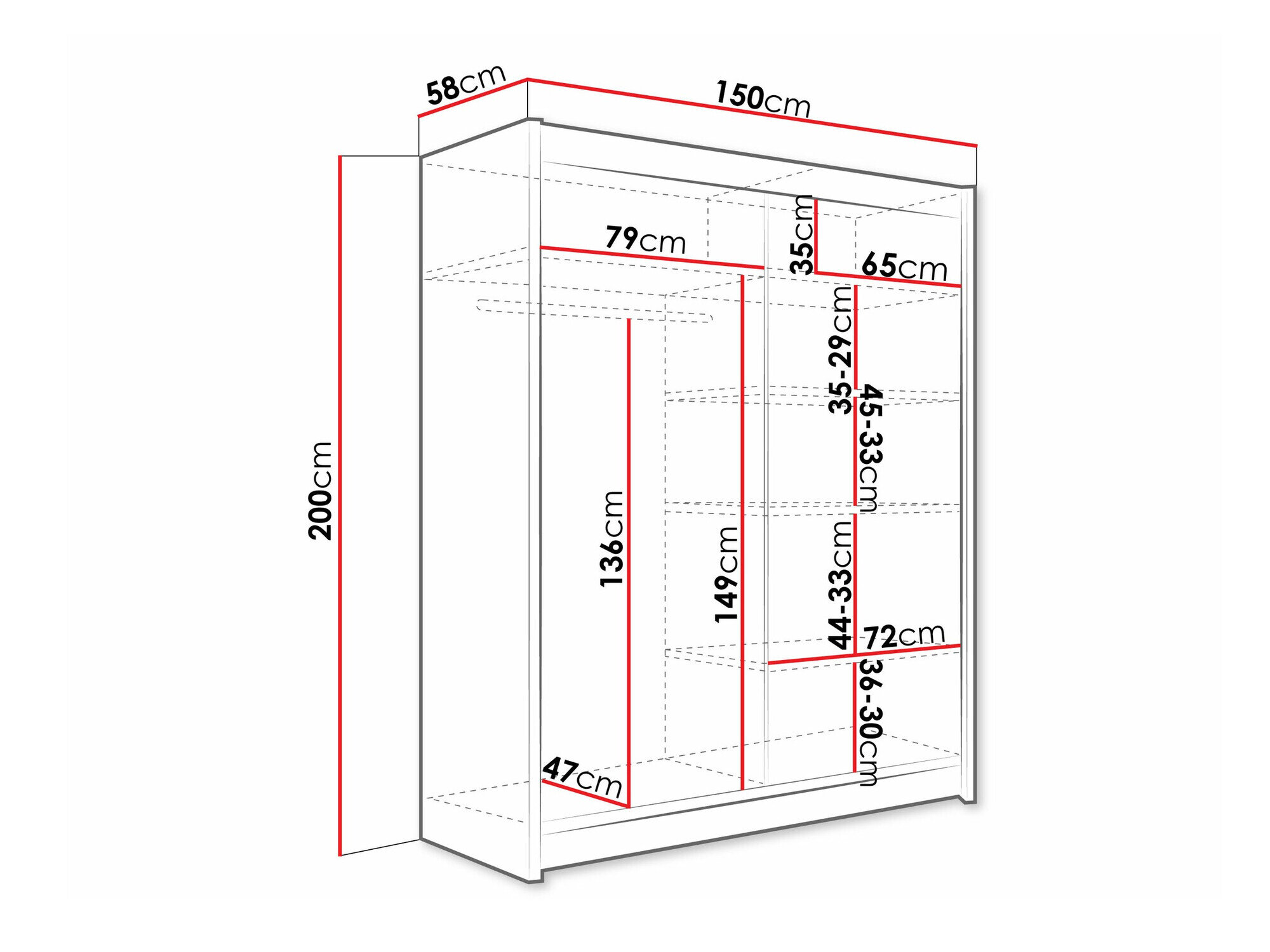Garderobeskab Closico 112 (Kashmir)