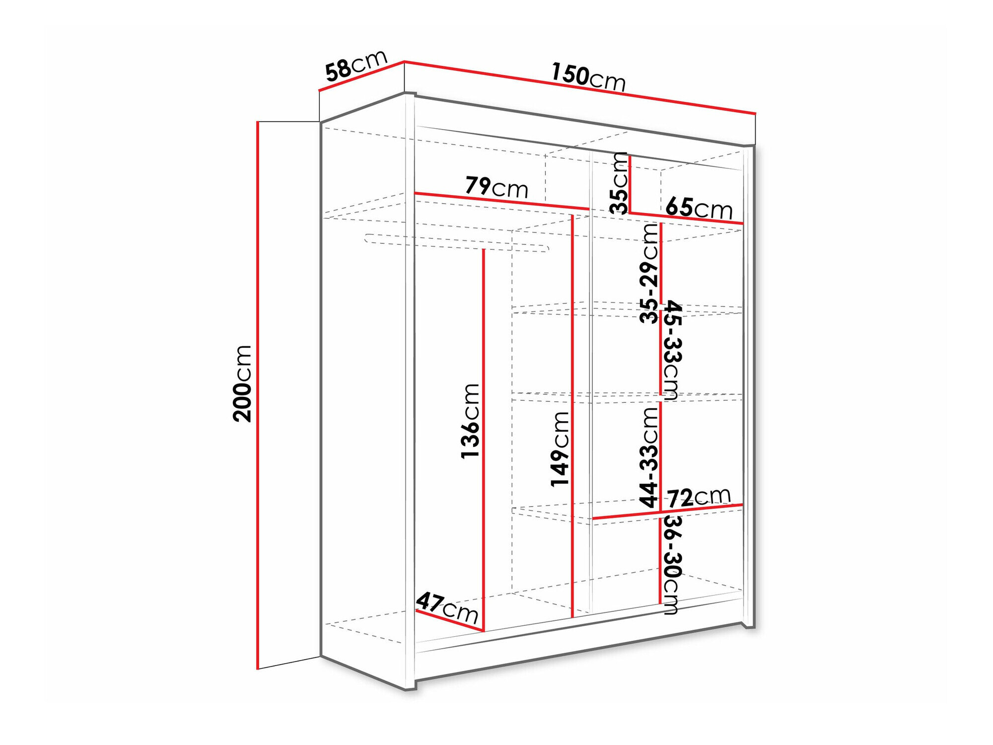 Garderobeskab Closico Camera I (Kashmir)