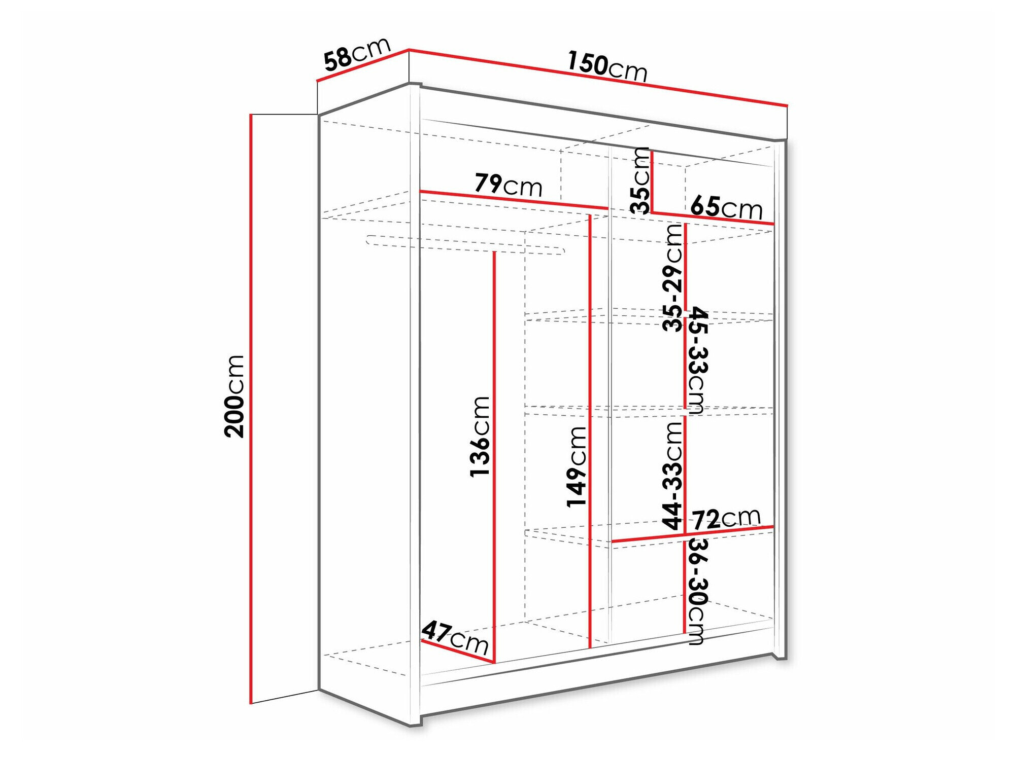 Garderobeskab Closico Camera III (Kashmir)