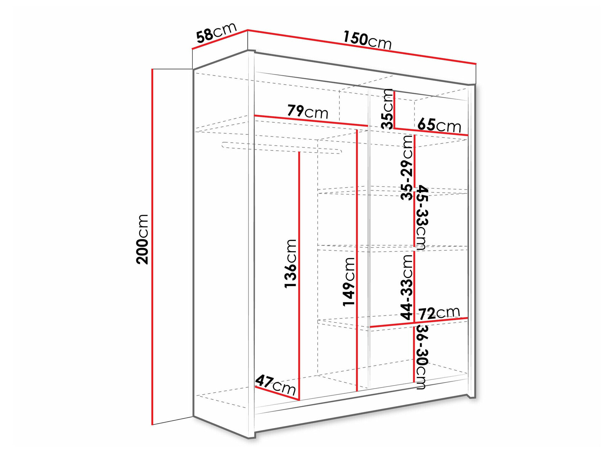 Garderobeskab Closico Camera III (Kashmir)