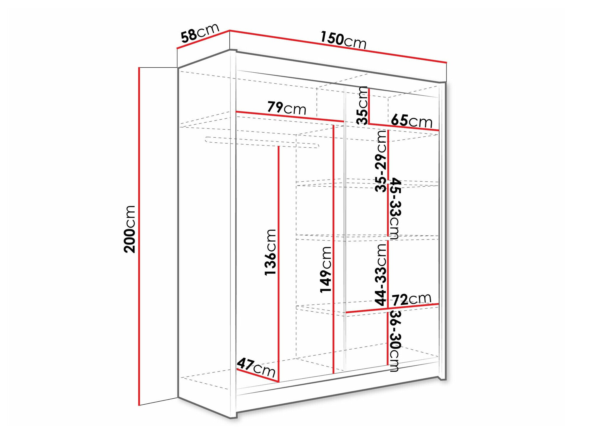 Garderobeskab Closico Camera IV (Kashmir)