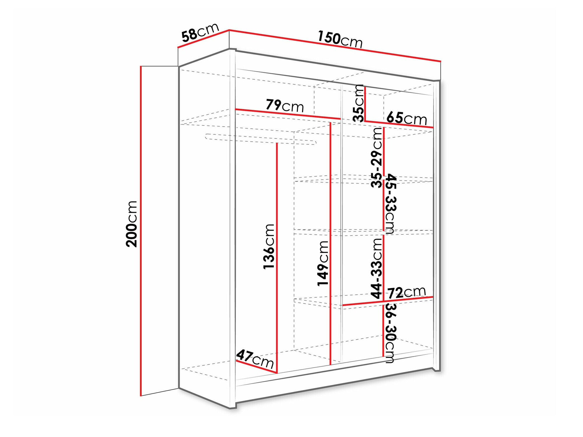 Garderobeskab Closico Camera IX (Kashmir)