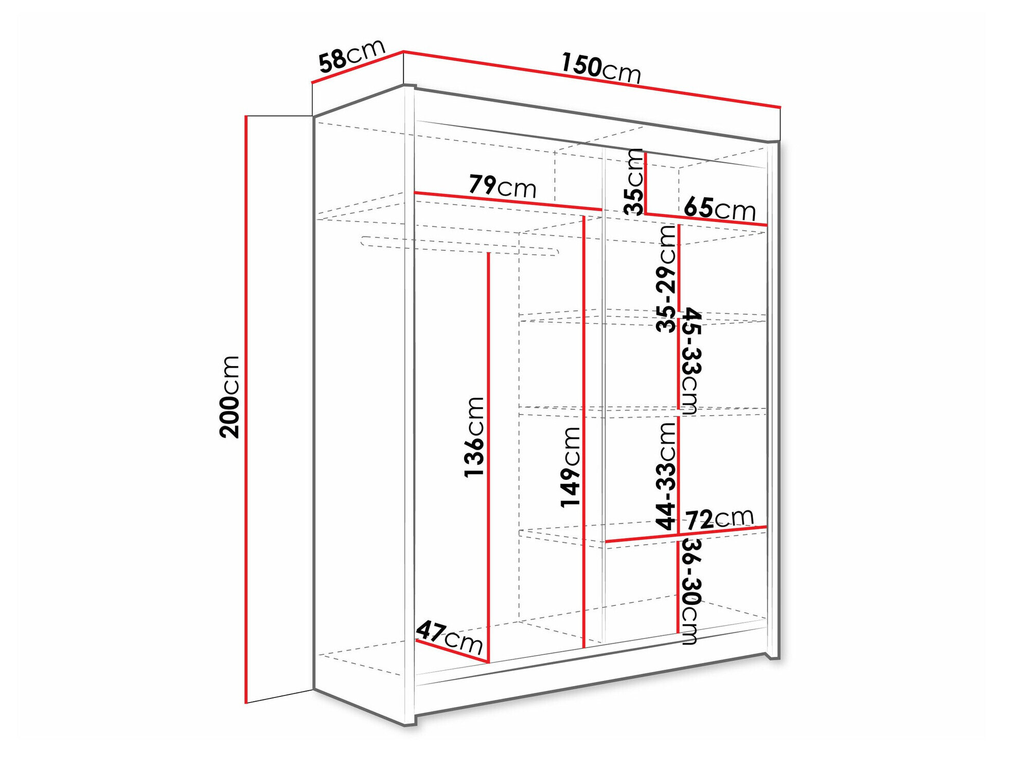 Garderobeskab Closico Camera VI (Kashmir)
