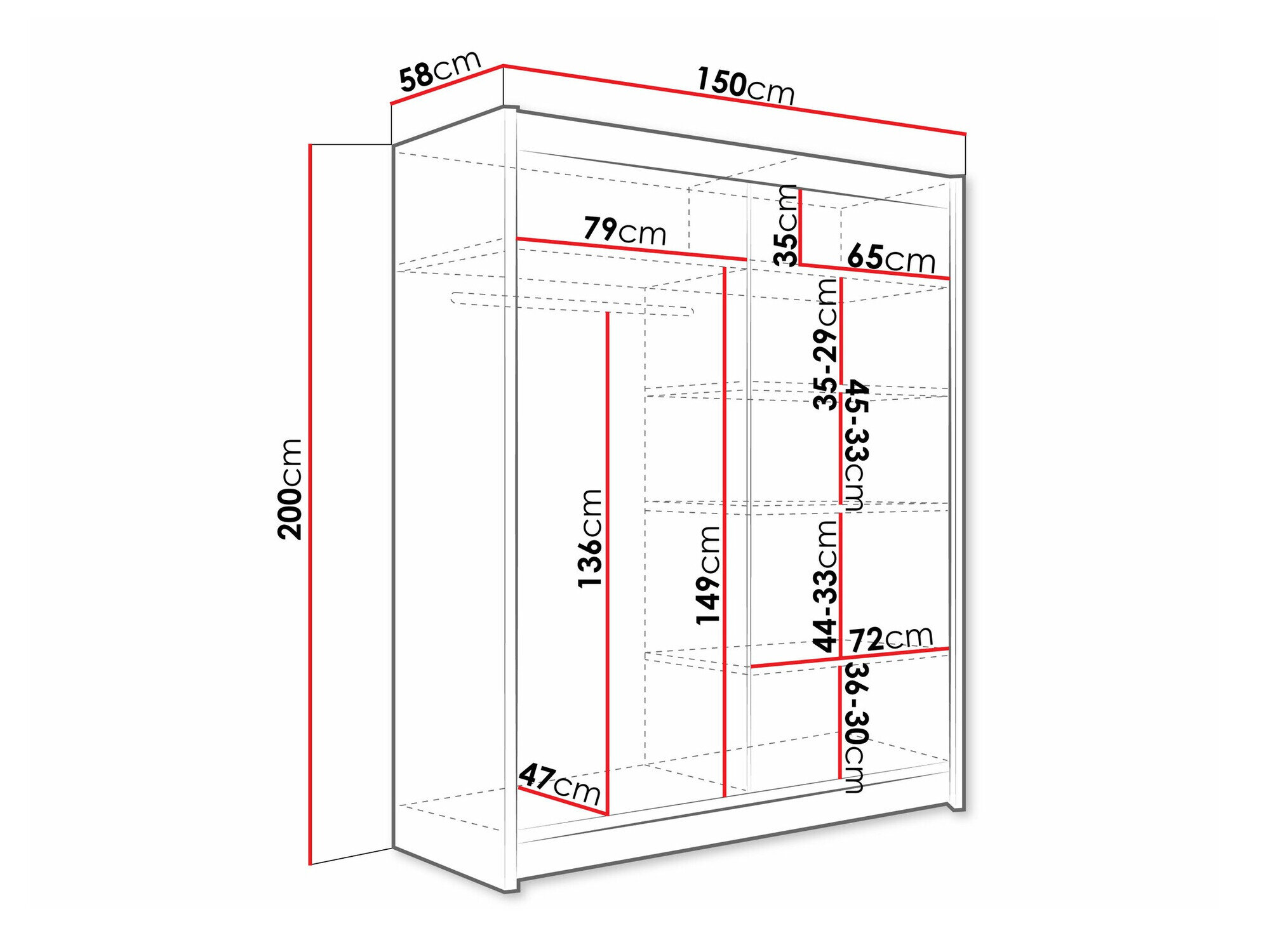Garderobeskab Closico Camera VIII (Kashmir)