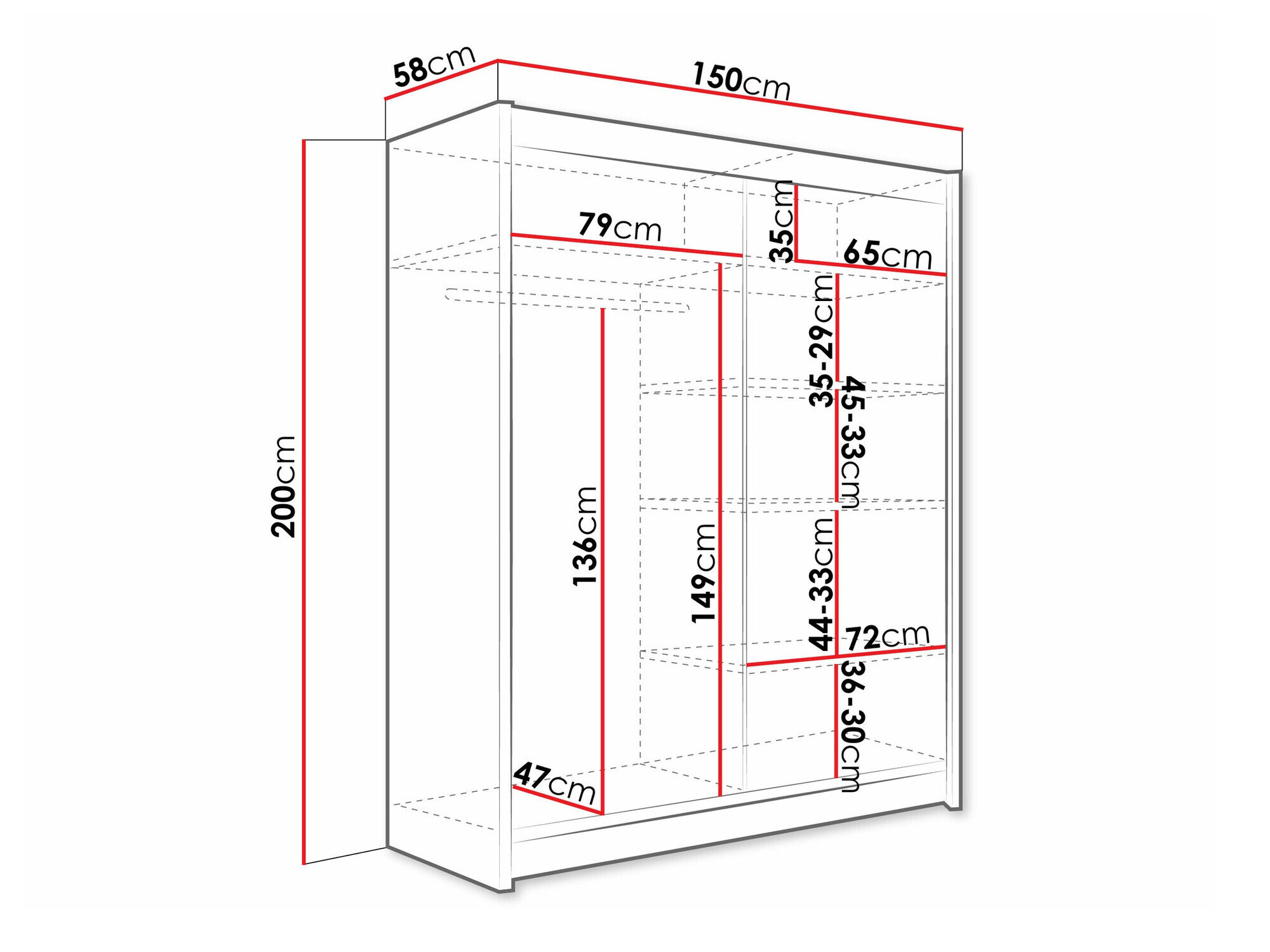 Garderobeskab Closico Camera XI (Kashmir)