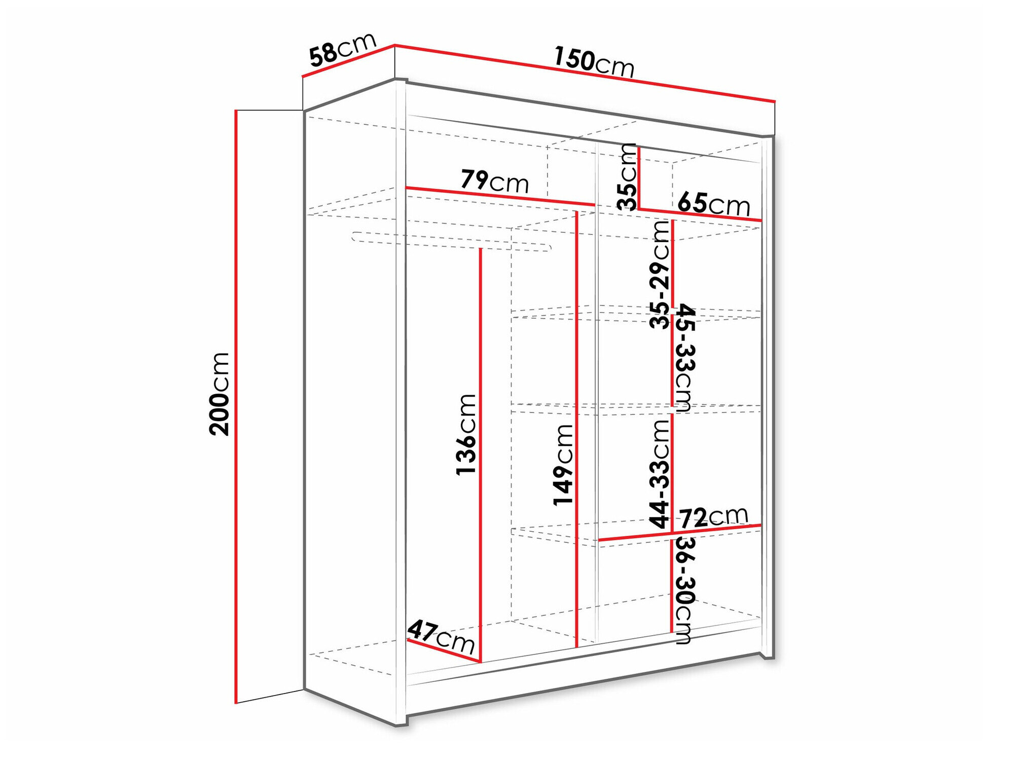 Garderobeskab Closico Camera XI (Kashmir)
