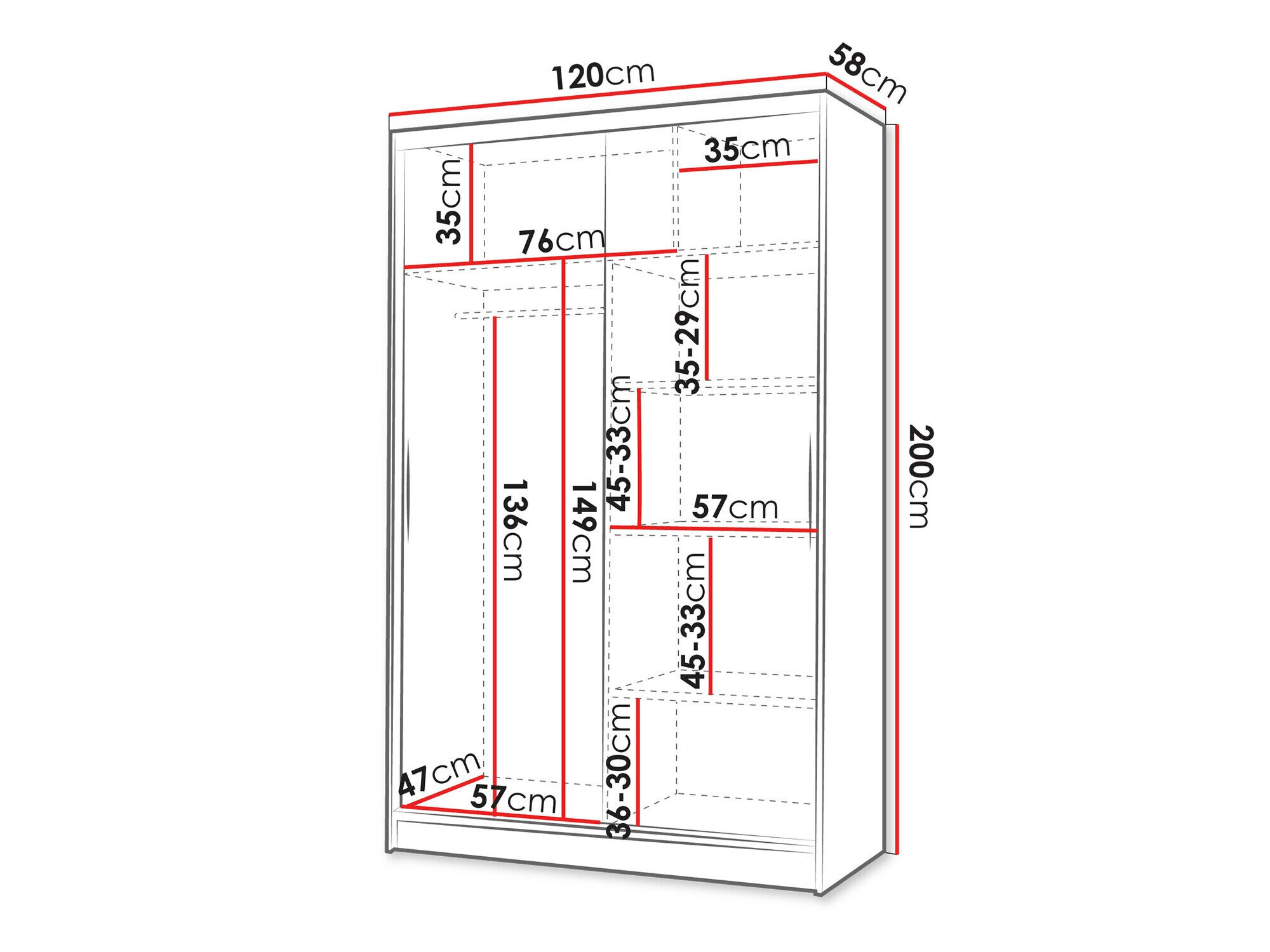 Garderobeskab Closico Salvor II (Kashmir)