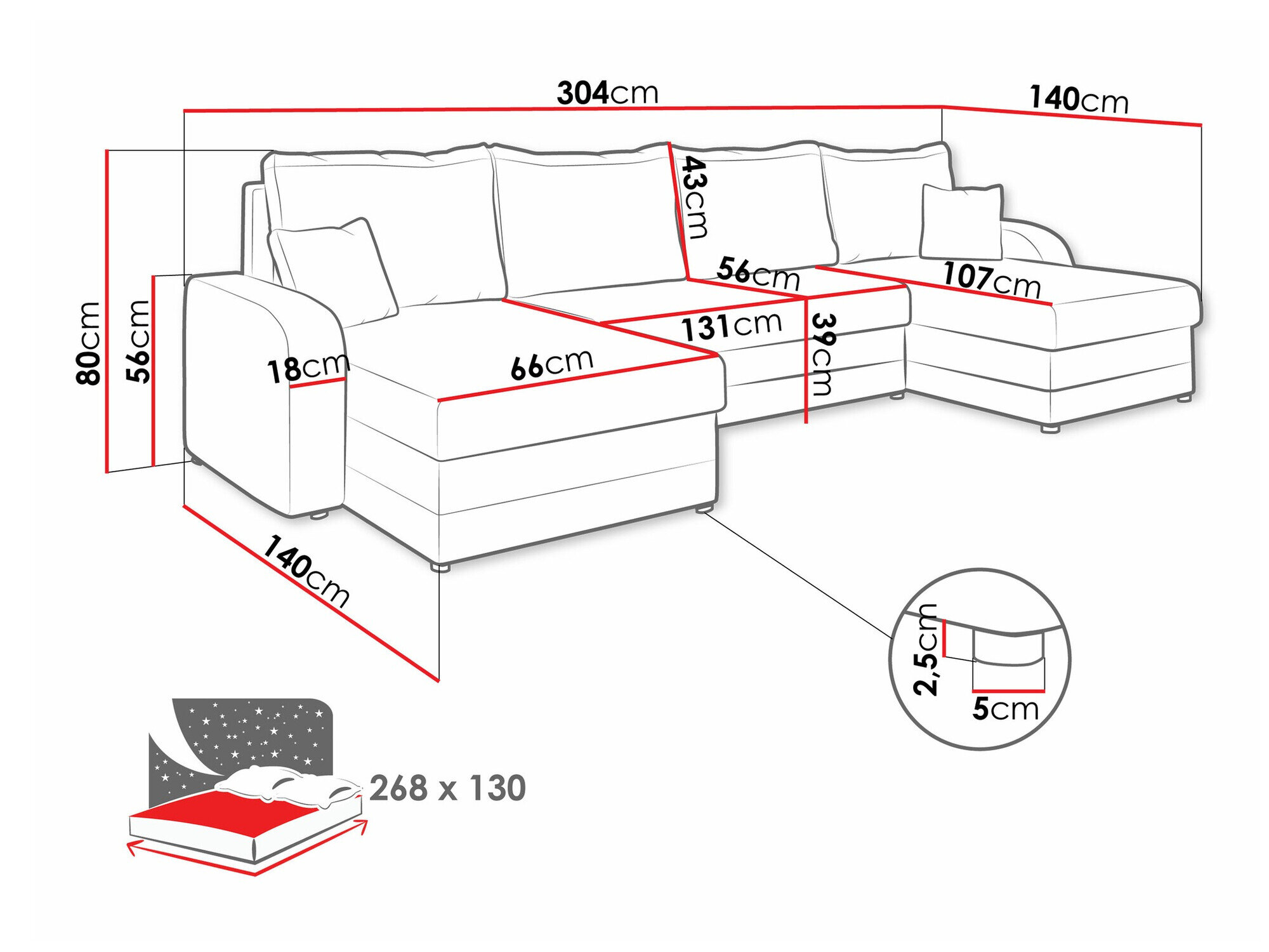 Hjørnesofa Comfivo Melissa III (Tatum 272 + Uttario Velvet 2979)
