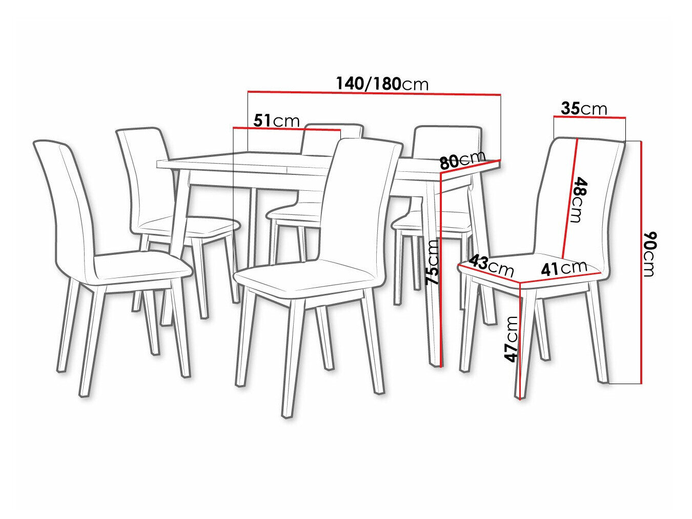 Spisestuesæt Victorville 288 (Artisan eg + Sort)