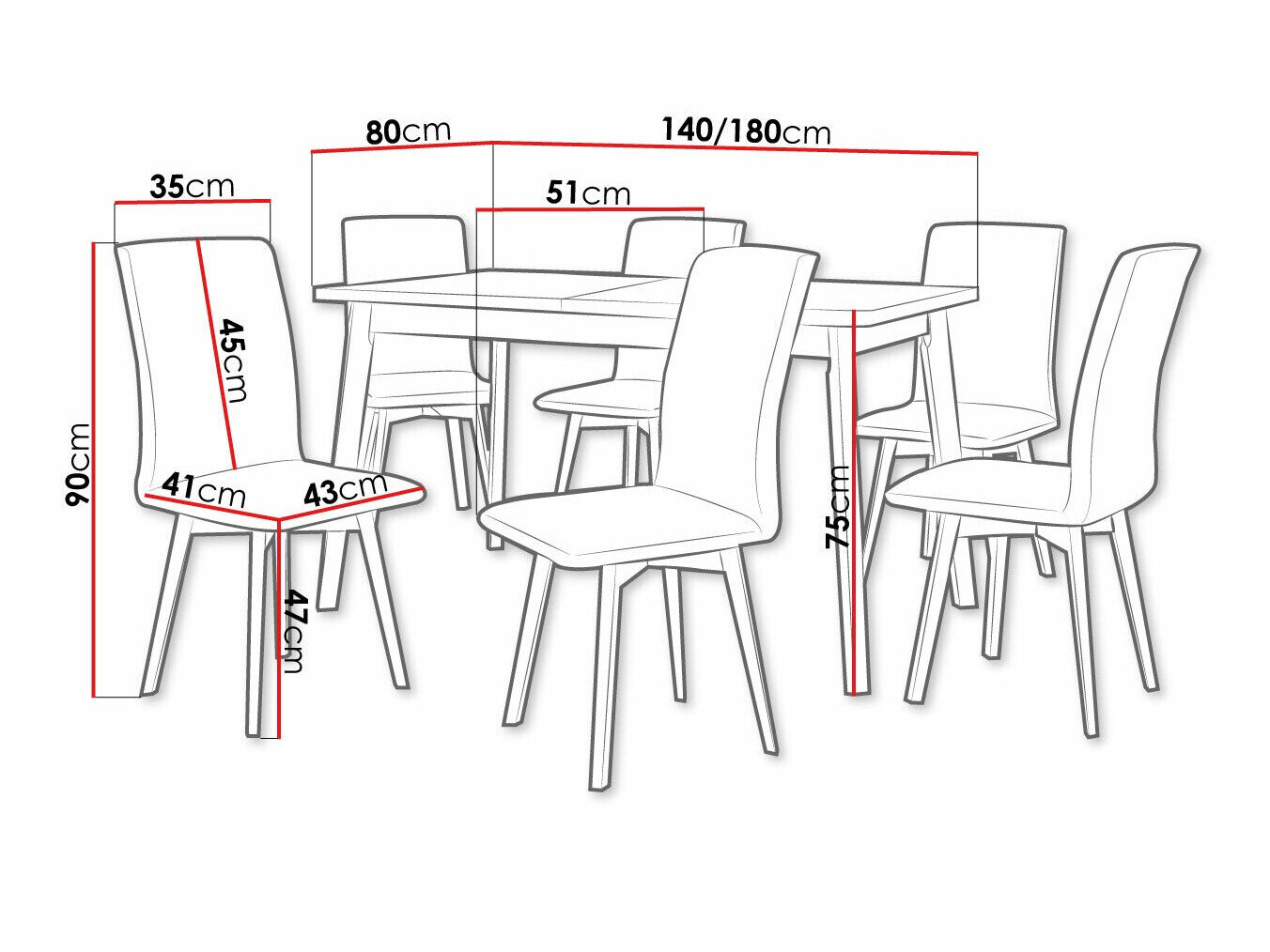 Spisestuesæt Victorville 291 (Artisan eg + Hvid)