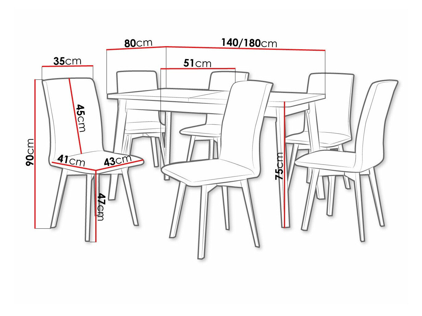 Spisestuesæt Victorville 292 (Artisan eg + Sort)