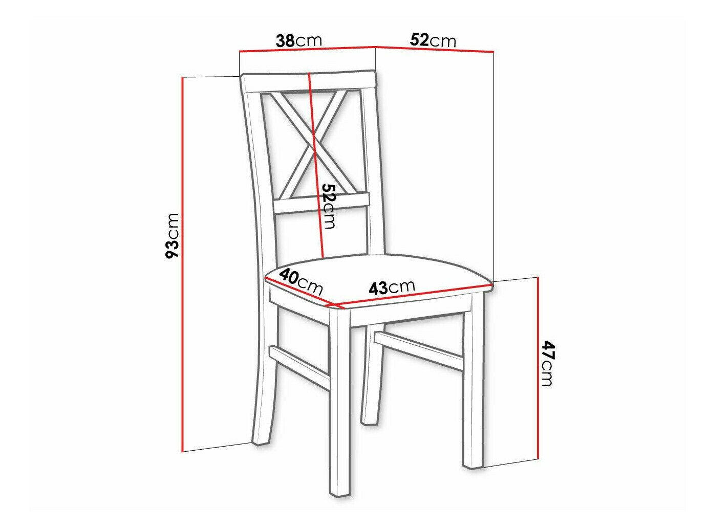 Stol Victorville 156 (Hvid)