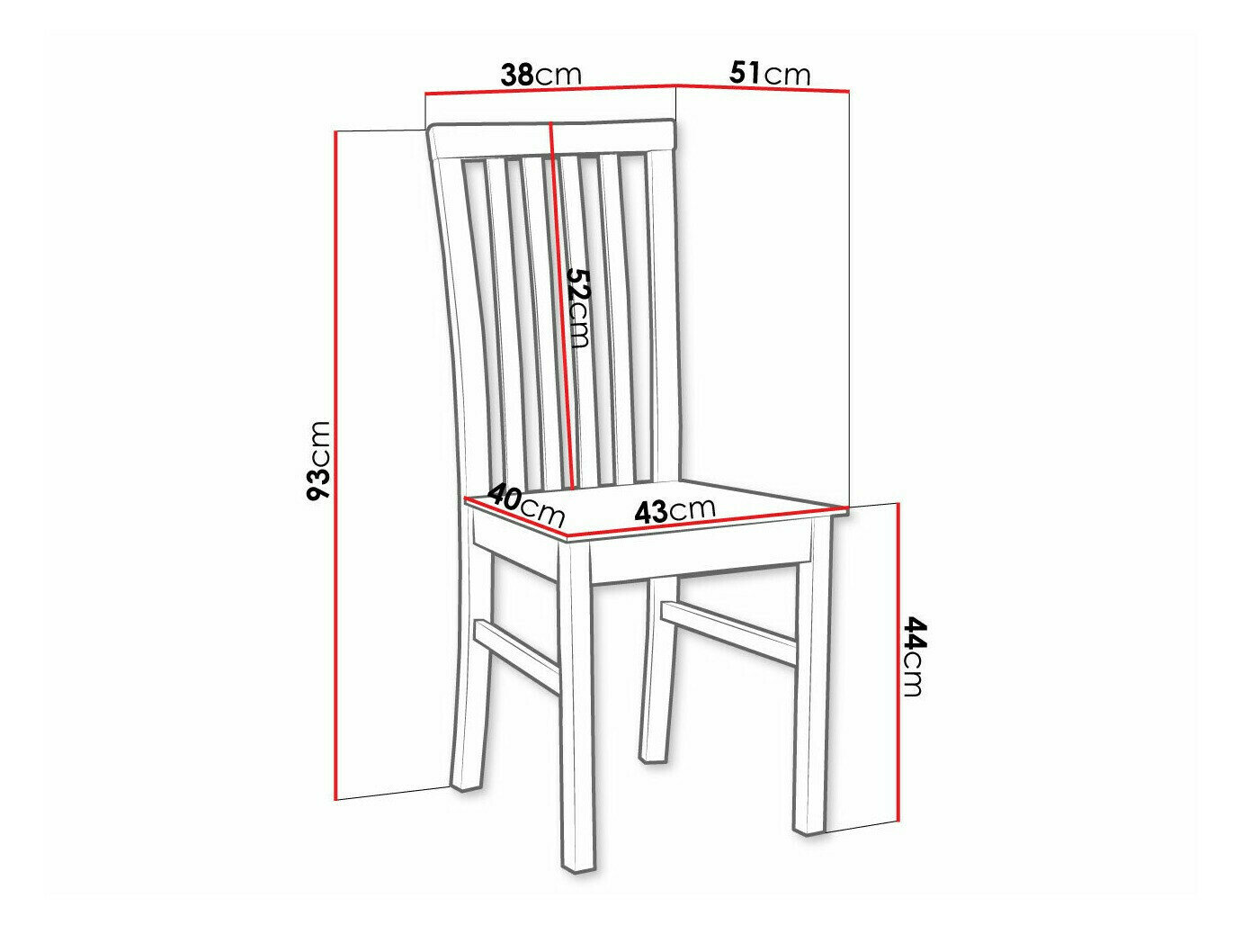 Stol Victorville 159 (Hvid)