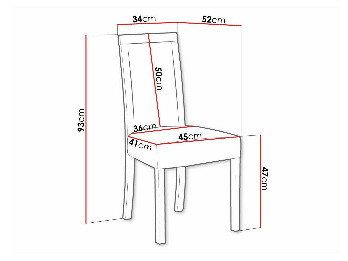 Stol Victorville 161 (Sort)