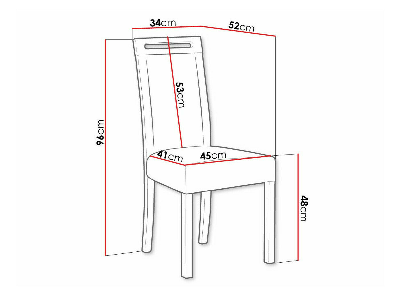 Stol Victorville 162 (Sort)