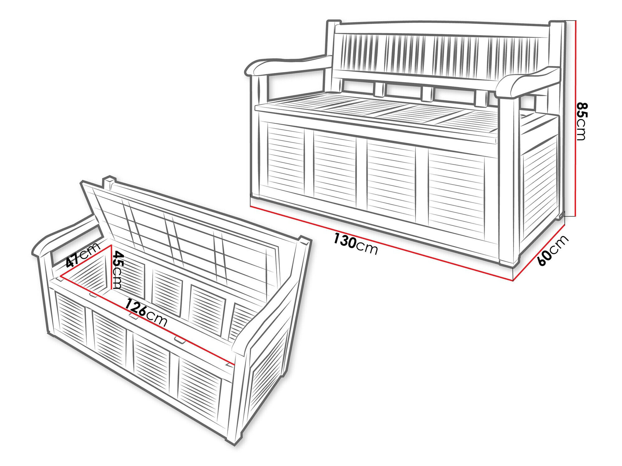 Udendørs bænk Cerix