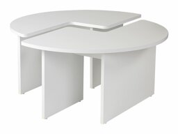 Komplet klubskih mizic Novato 114 (Bela)