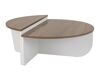Set de măsuțe de cafea Novato 100 (Nuc + Alb)