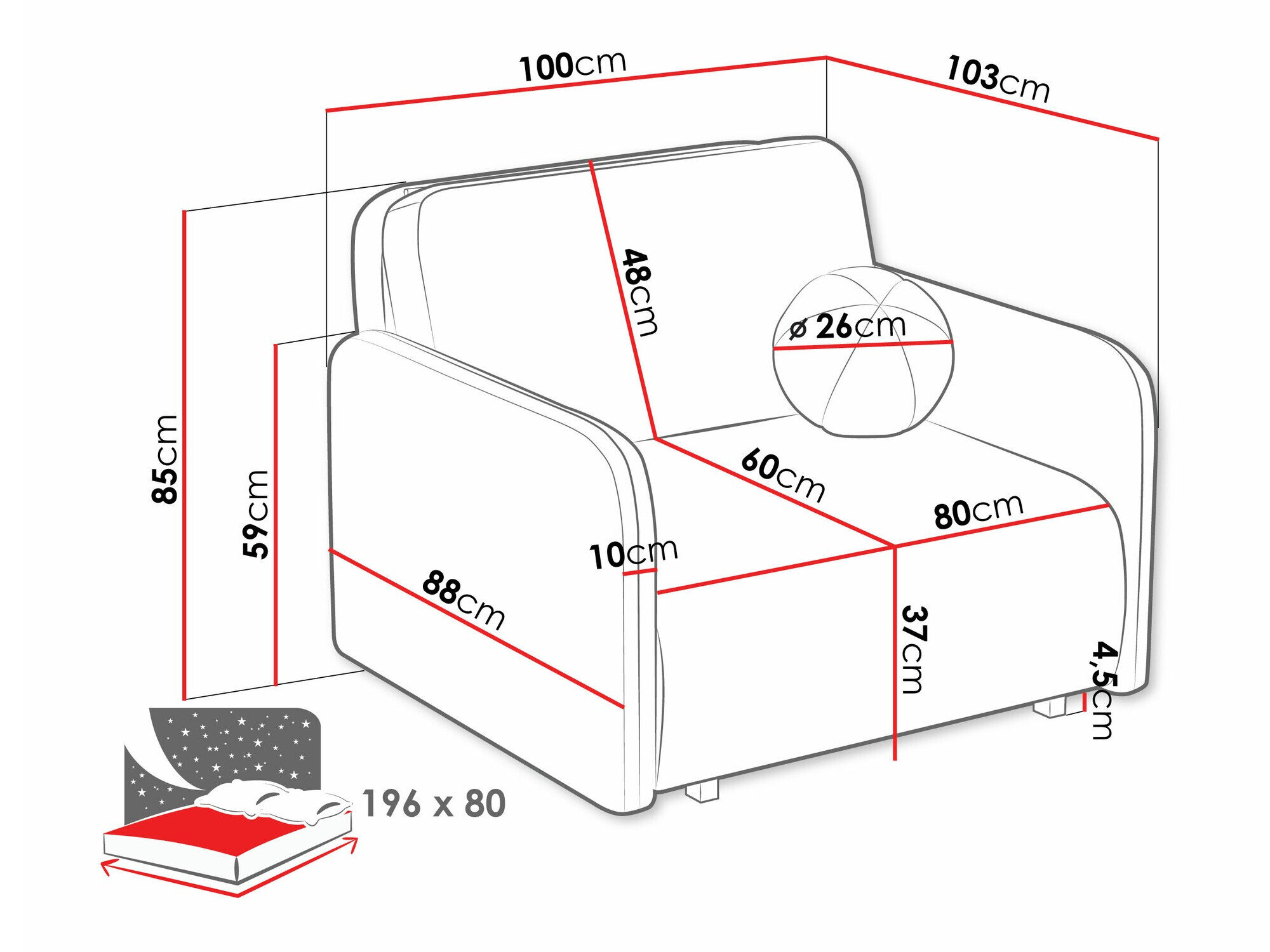 Lænestol Poetal I (Velo 623)