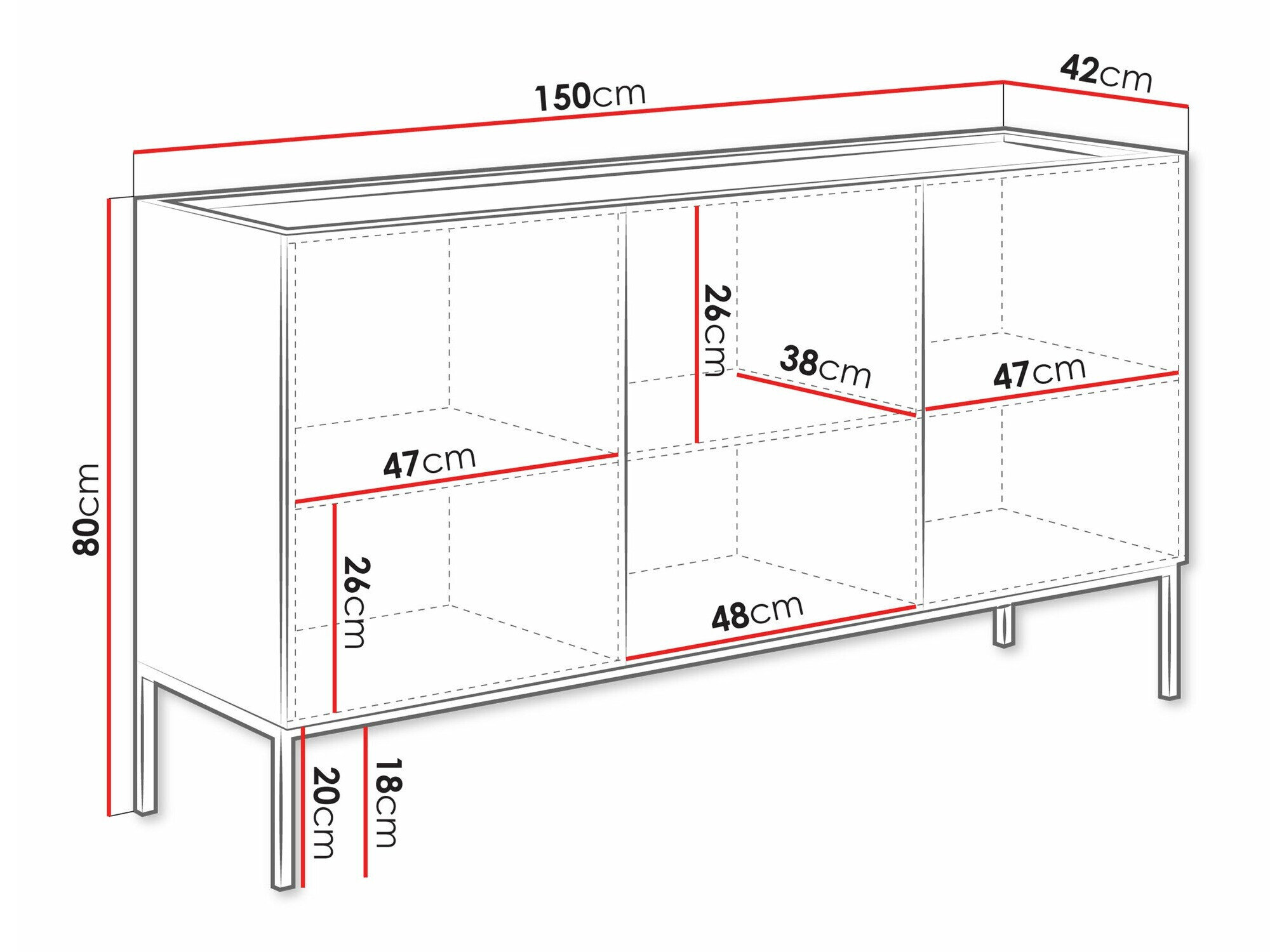Buffet Lunole 101 (Cachemire)